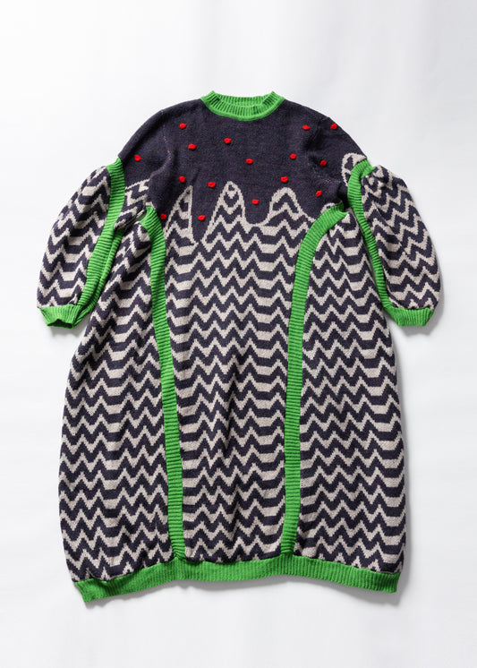 Geometric dots Knit dress