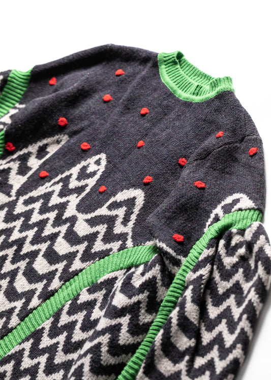 Geometric dots Knit dress