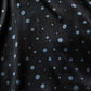 Random dot buttons Trench coat/BLK
