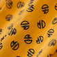 Geometric dots printed short sleeves silk blazer&geometric dots printed midi silk skirt