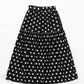 Switching gather flare skirt