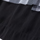 Asymmetrical skirt with different materials  　