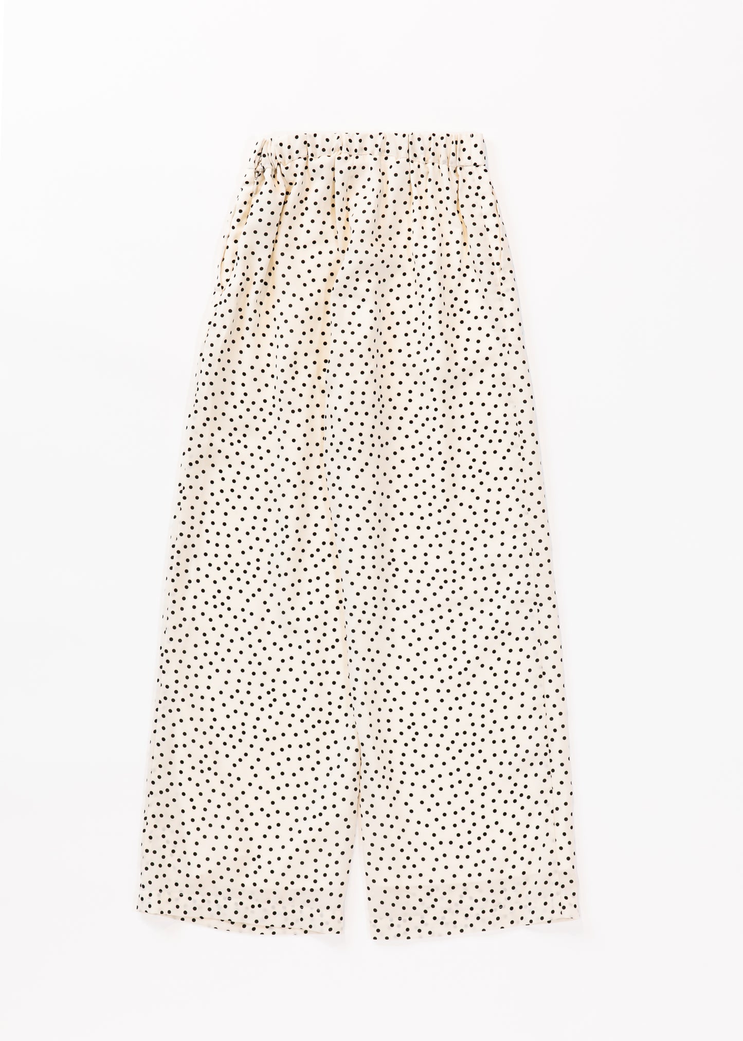 Pindots patterned wide leg pants