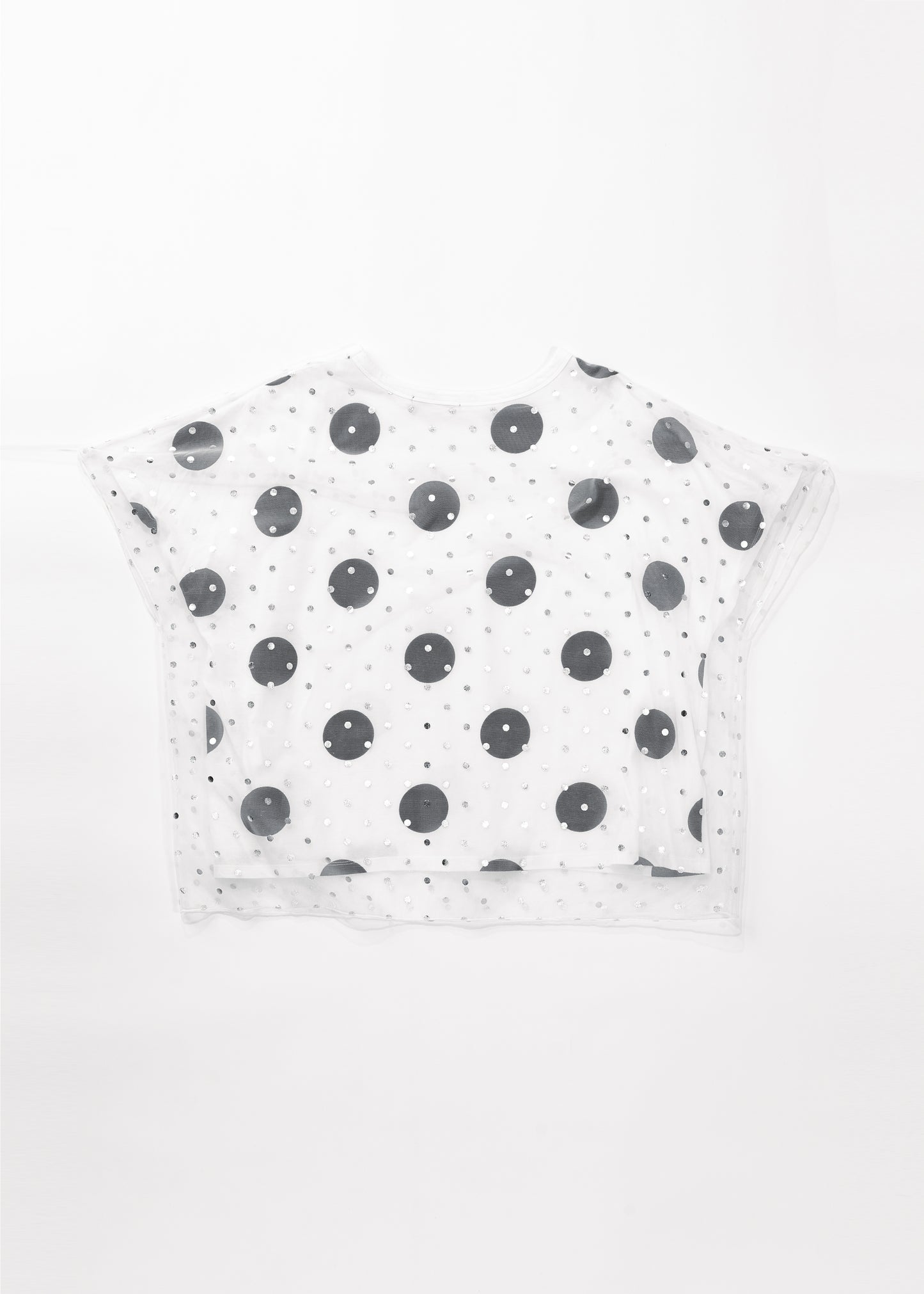 Polka dots tulle layered Tee