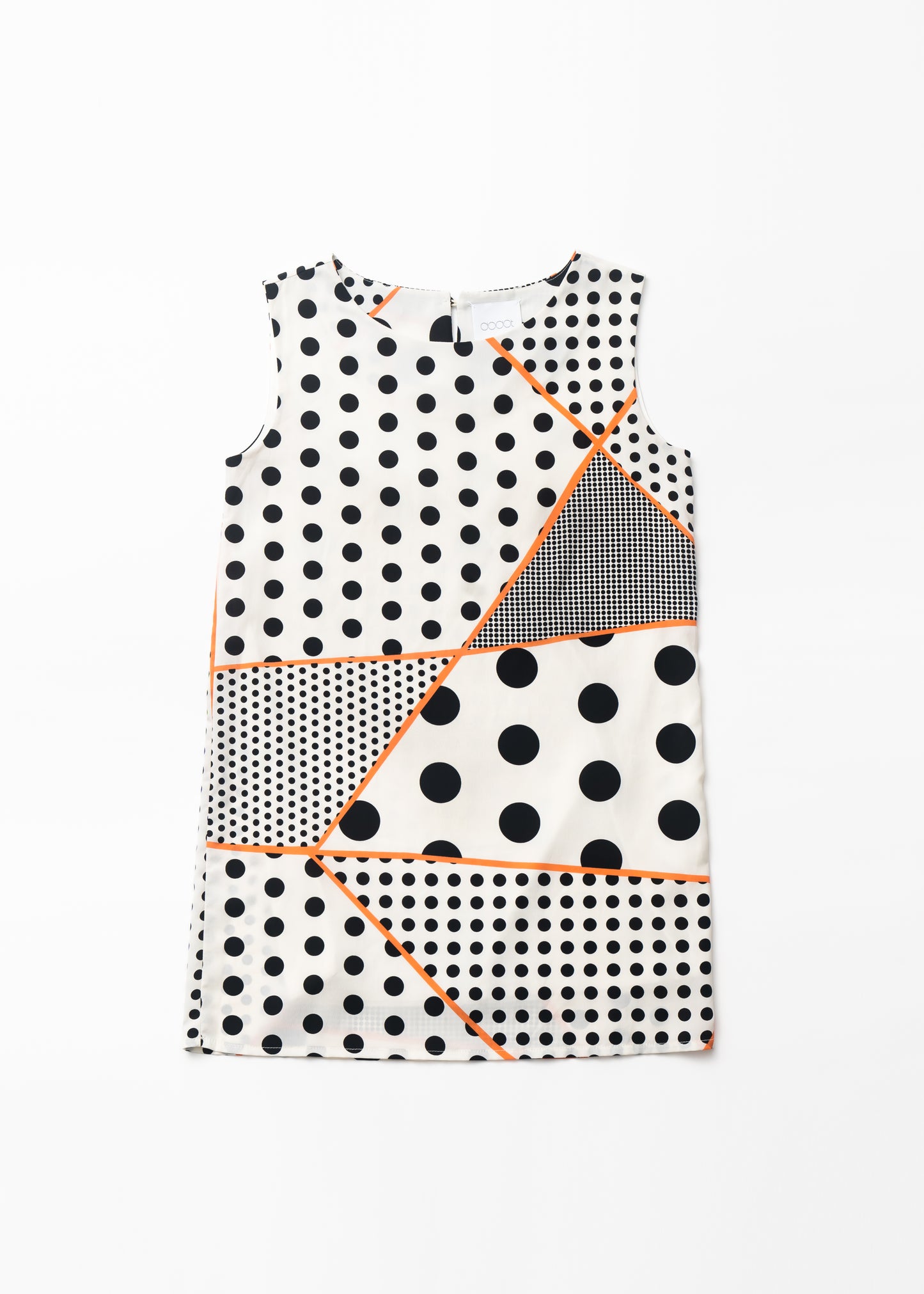 Multi dots printed sleeveless short dress