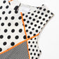 Multi dots printed sleeveless short dress