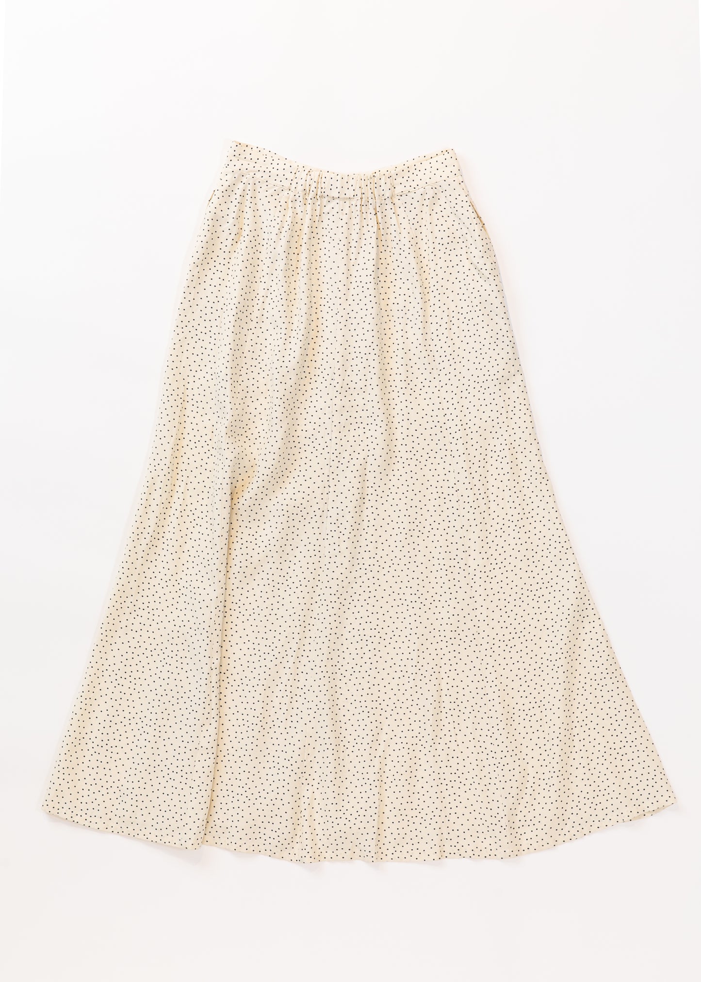 A line long skirt with front button