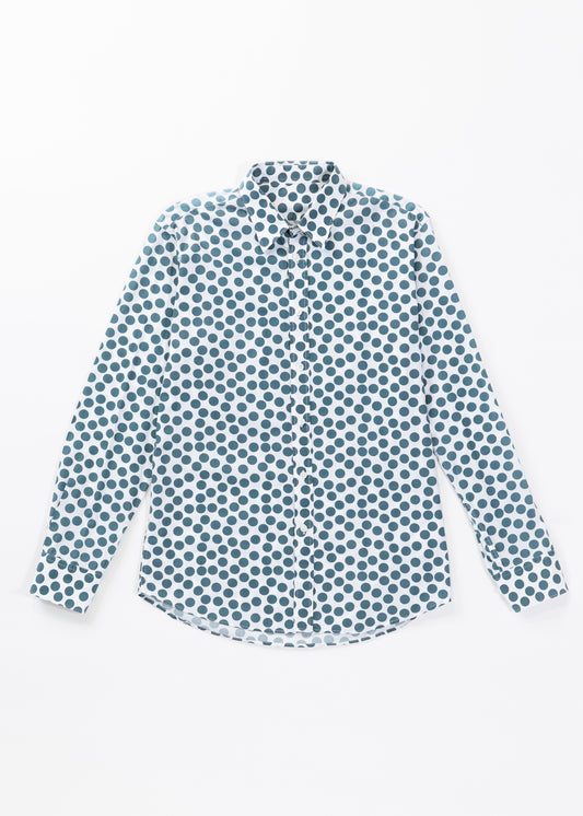 Polka dots long sleeves shirt